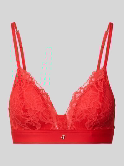 BOSS Bralette mit Spitzenbesatz Modell 'TRIANGLE_BLOSSOM' Rot 1