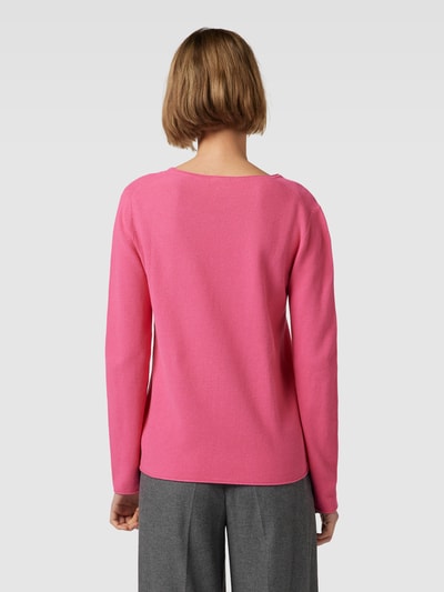 Tom Tailor Strickpullover in unifarbenem Design Pink 5