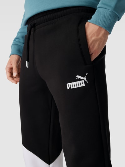 PUMA PERFORMANCE Sweatpants met labelprint, model 'POWER' Bleu - 3