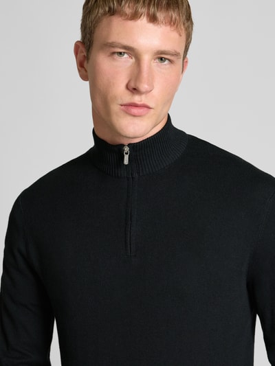 Only & Sons Regular fit schipperstrui van een mix van katoen en viscose, model 'LOUI' Zwart - 3