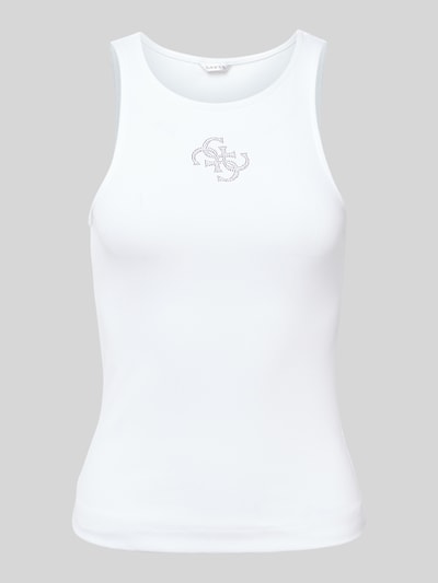 Guess Tanktop mit Label-Detail Weiss 2