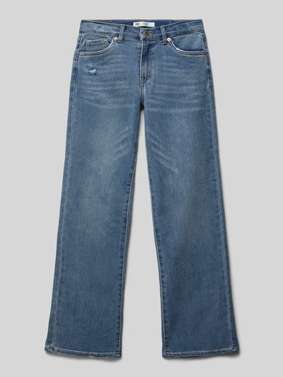 Levi’s® Kids Wide Leg Jeans im Destroyed-Look Blau 1