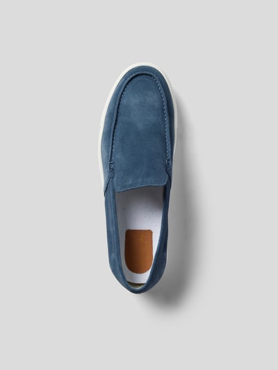 Doucal's Loafer aus Veloursleder Marineblau 6