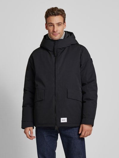 khujo Jacke mit Zweiwege-Reißverschluss Modell 'Gero' Black 4