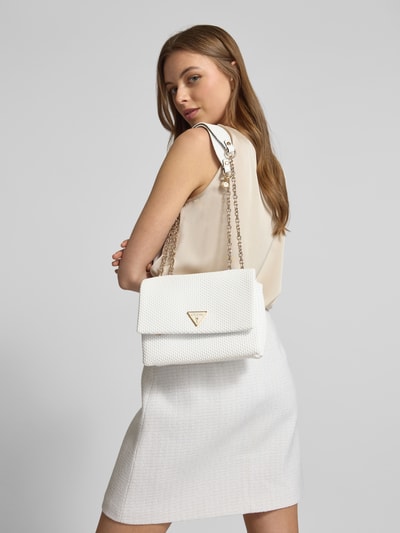 Guess Handtas in gevlochten look, model 'PHAEDRA' Wit - 1
