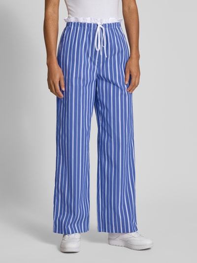 EDITED Spodnie z elastycznym pasem model ‘Wisteria’ Niebieski 4