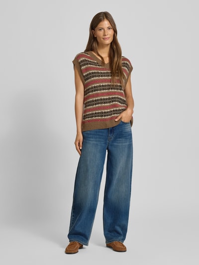 Gestuz Barrel fit jeans in used-look Jeansblauw - 1