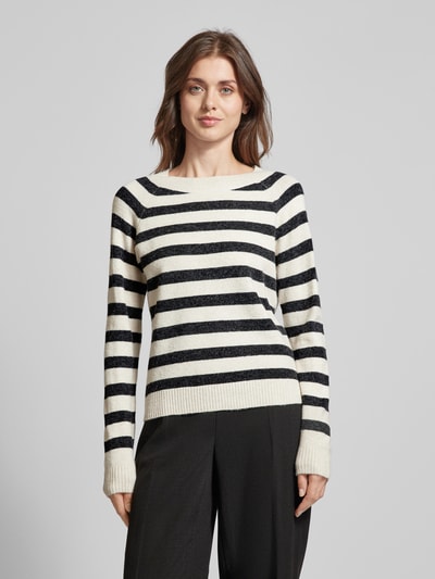 Vero Moda Langärmeliger Strickpullover Modell 'DOFFY' Beige 4