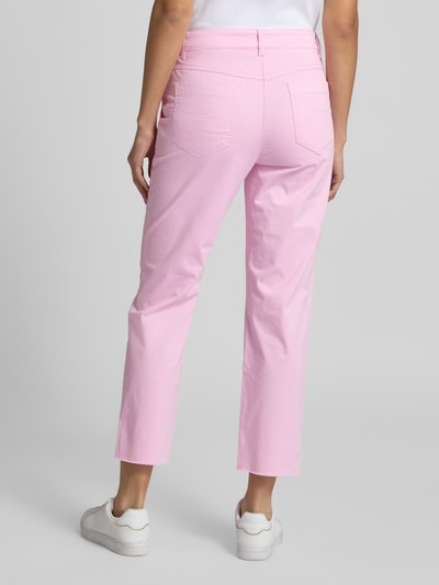 Marc Cain Feminine fit broek met verkorte pasvorm en steekzakken Felroze - 5