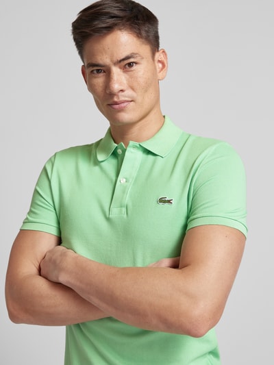 Lacoste Slim Fit Poloshirt mit Label-Patch Modell 'PIQUE' Apfel 3