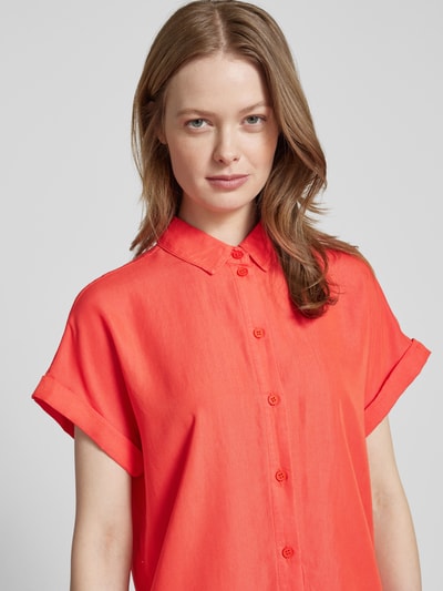 Jake*s Casual Overhemdblouse met knoopsluiting Kersenrood - 3