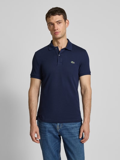 Lacoste Slim Fit Poloshirt mit Label-Patch Modell 'PIQUE' Marine 4