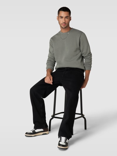 Only & Sons Sweatshirt in gemêleerde look Lichtgrijs - 1