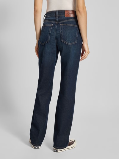 Calvin Klein Jeans High Rise Straight Fit Jeans mit Label-Detail Dunkelblau 5
