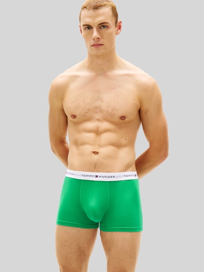 Tommy Hilfiger obcisłe bokserki o kroju regular fit z mieszanki bawełny w zestawie 3 szt. Oceaniczny 4