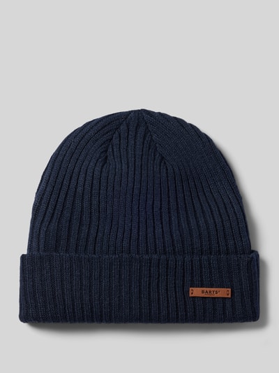 Barts Mütze mit Label-Patch Modell 'WILBERT TURNUP' Marine 1
