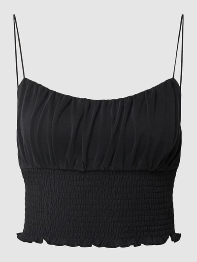 REVIEW Crop Top mit Raffungen Black 2