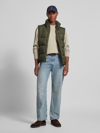 Polo Ralph Lauren Sweatshirt met labelstitching Lichtgrijs - 1