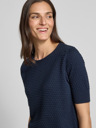 FREE/QUENT Strickpullover mit 1/2-Ärmel Modell 'Dodo' Marine 3