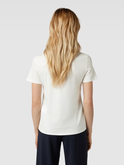 Weekend Max Mara T-shirt met label- en motiefprint, model 'YEN' Wit - 5