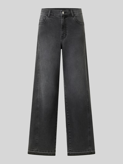ANGELS Wide Leg Jeans aus Baumwoll-Mix Modell 'Liva Edgy' Mittelgrau 2