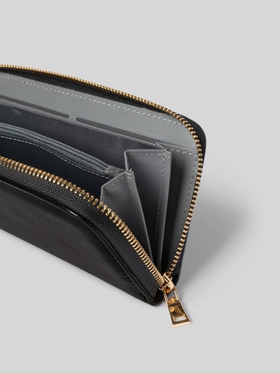 Seidenfelt Portfel z imitacji skóry model ‘Milla’ Czarny 3