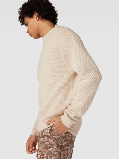 Jack & Jones Gebreide pullover met ronde hals, model 'LAKEWOOD' Offwhite - 3