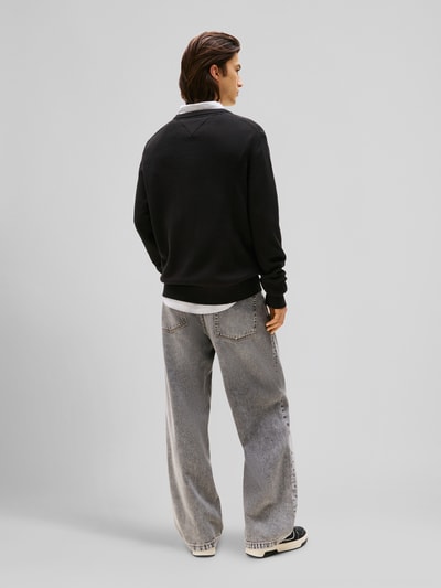 Tommy Jeans Regular Fit Pullover aus reiner Baumwolle Black 5