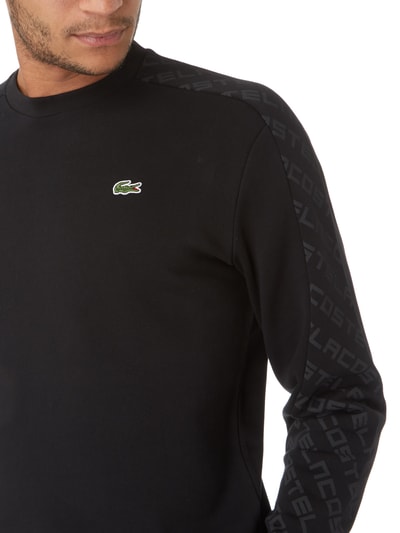 Lacoste Sweatshirt mit Kontrasteinsätzen  Black 2