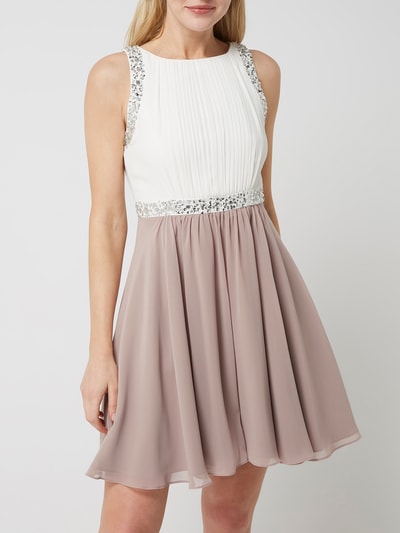 Jake*s Cocktail Cocktailkleid aus Chiffon mit Ziersteinen Mauve 4