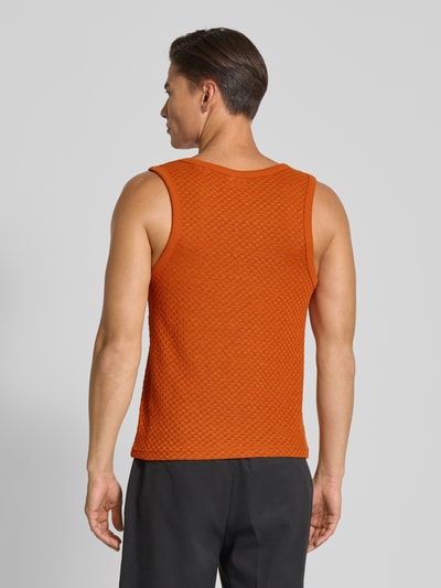 Les Deux Regular fit tanktop met logostitching, model 'Bruce' Oranje - 5