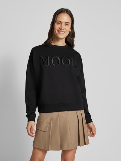 Vila Sweatshirt mit gerippten Abschlüssen Modell 'REFLECT' Black 4