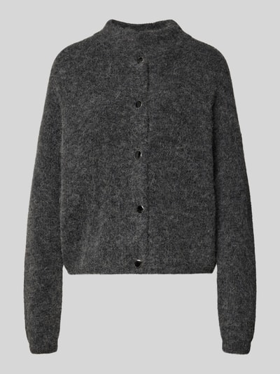 Gestuz Gebreid jack met knoopsluiting, model 'Alpha' Antraciet - 2