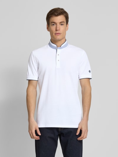 Christian Berg Men Regular fit poloshirt met opstaande kraag Wit - 4