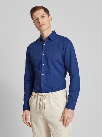 Joop! Slim Fit Slim Fit Freizeithemd mit Kentkragen Bleu 4