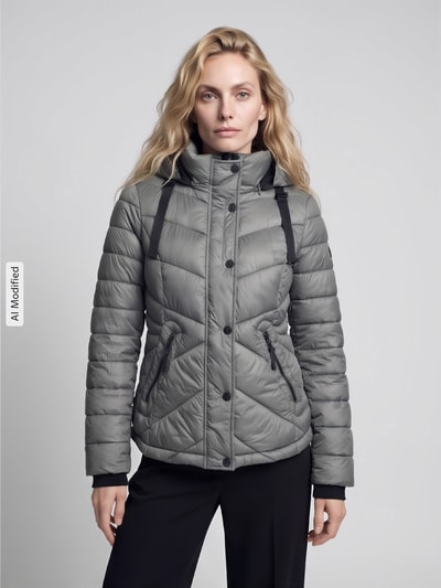 Gil Bret Regular Fit Steppjacke mit abnehmbarer Kapuze Petrol 4