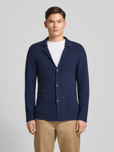 RAGMAN Strickjacke mit Knopfleiste Marine 4