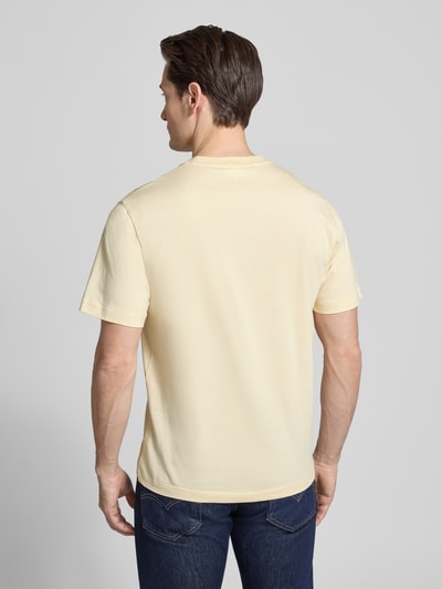 Lacoste Koszulka polo Regular Fit z czystej bawełny Beżowy melanż 5