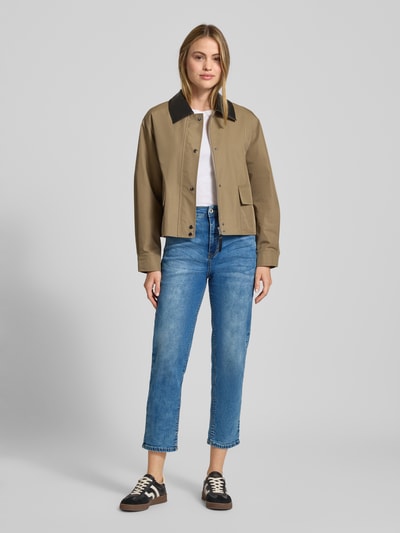 ZABAIONE Jeansy o kroju straight fit z 5 kieszeniami model ‘Ma44rbella’ Jeansowy niebieski 1