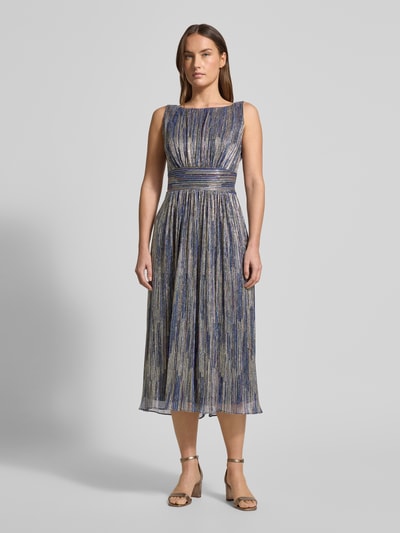 SWING Cocktailkleid mit Rundhalsausschnitt Blau 4