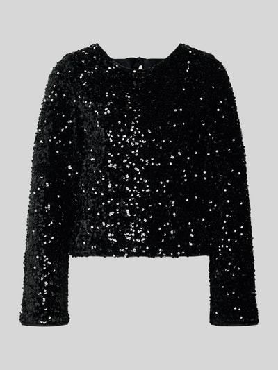 Only Regular Fit Langarmshirt mit Pailletten Modell 'CONFIDENCE' Black 2