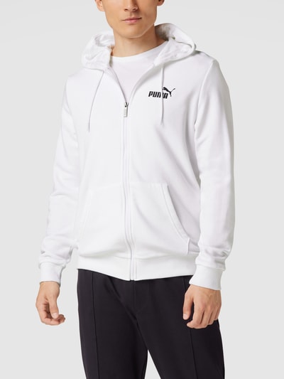 PUMA PERFORMANCE Bluza rozpinana o kroju regular fit z kapturem Biały 4