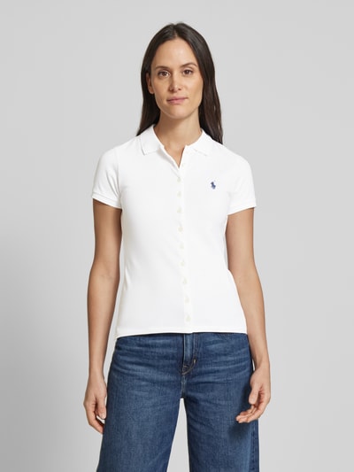 Polo Ralph Lauren Poloshirt met labelstitching Wit - 4