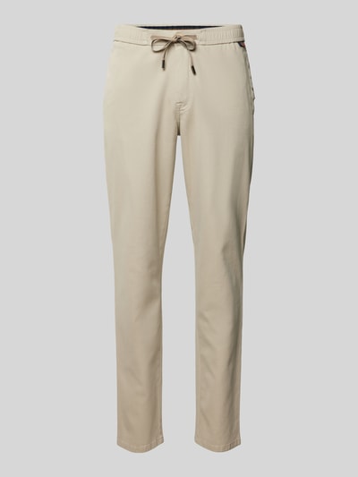 Mmx Stoffen broek met tunnelkoord, model 'Jupiter' Beige - 2