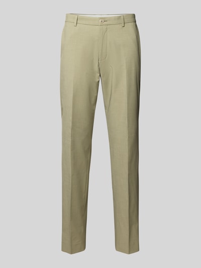 s.Oliver BLACK LABEL Regular Fit Anzughose mit feiner Webstruktur Hellgruen 2