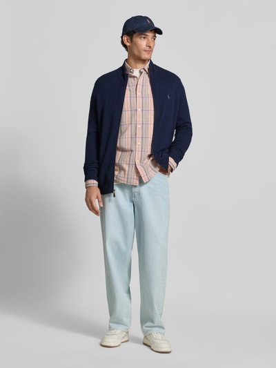 Polo Ralph Lauren Regular Fit Strickjacke aus reiner Wolle Marine 1