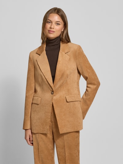 comma Blazer met reverskraag Camel - 4