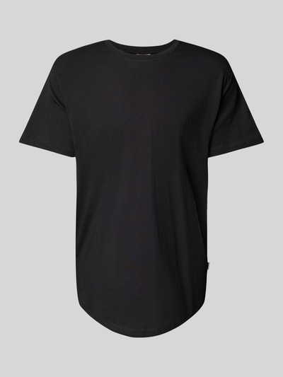 Only & Sons T-shirt met labeldetail, model 'MATT' Zwart - 2