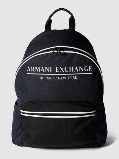 ARMANI EXCHANGE Rucksack mit Label-Print Marine 2