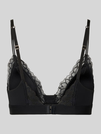 BOSS Bralette mit Spitzenbesatz Modell 'TRIANGLE_BLOSSOM' Black 3